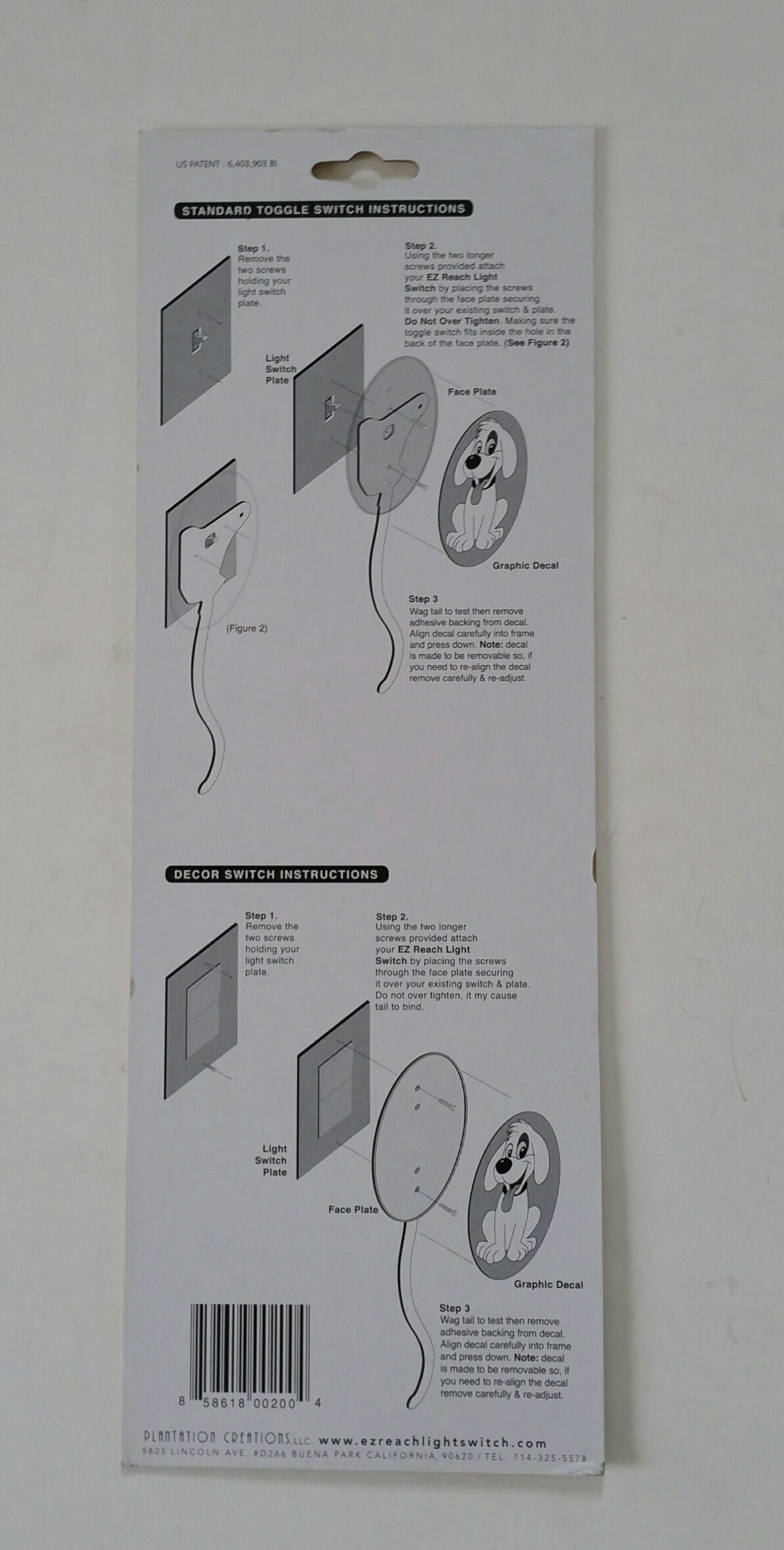 EZ Reach Light Switch Cover. Allows toddlers to turn light switches on and off