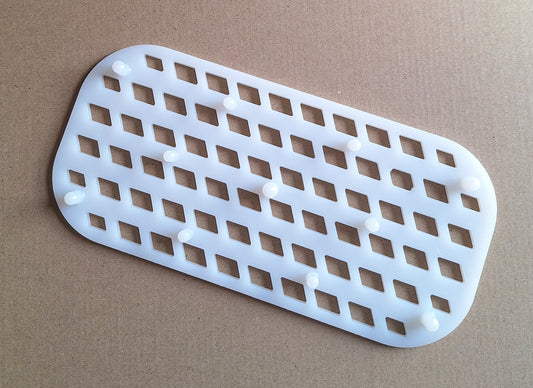 Heavy Duty Drainage Pan Grates for Stainless Steel Pans 1/3 pan size