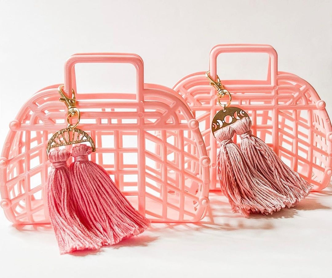 5" Retro Mini Jelly Purse, Tote, Bag, Basket, Party Favor Bag, Doll Purse