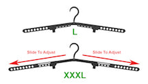 Adjustable Hockey Jersey Garment Hanger (pack of 2)