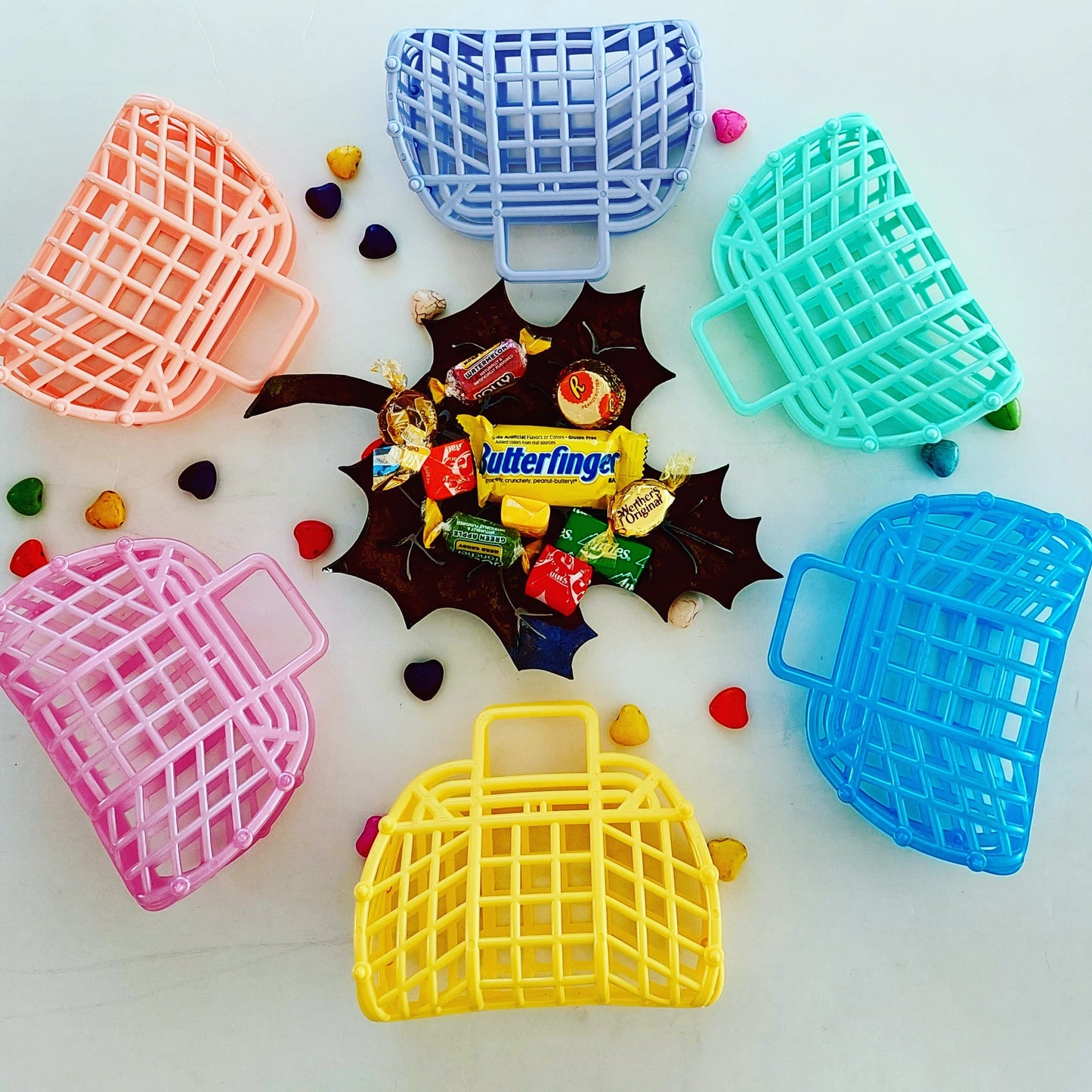 5" Retro Mini Jelly Purse, Tote, Bag, Basket, Party Favor Bag, Doll Purse
